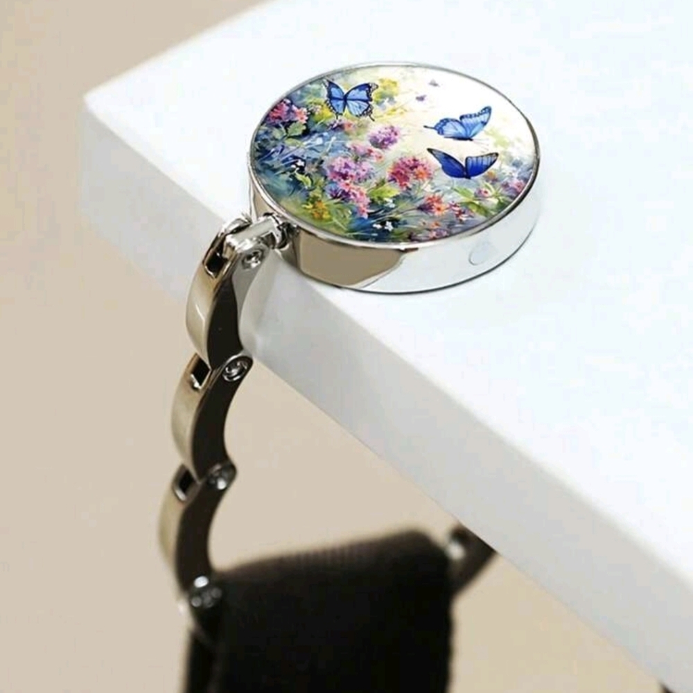 Butterfly Purse Hook - Blue